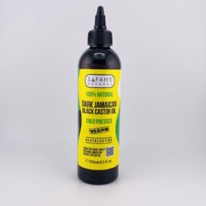 SAFAH’S NATURAL 100% NATURAL DARK JAMAICAN CASTOR OIL VEGAN(250ml) 8.5 fl oz