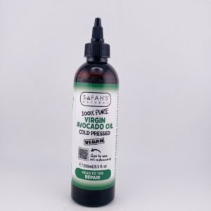 SAFAH’S NATURAL 100% PURE VIRGIN AVOCADO OIL COLD PRESSED VEGAN(250ml) 8.5 fl oz