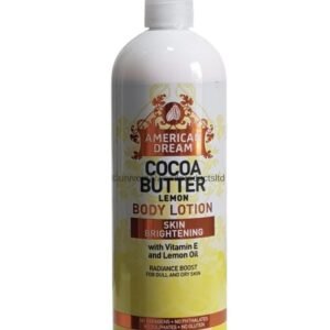 AMERICAN DREAM COCOA BUTTER LEMON BODY LOTION SKIN BRIGHTENING(750ml) 26.4 fl oz