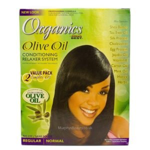 AFR04 Organic Relaxer Kit Regular - Olive Oil Conditioning Relaxer System