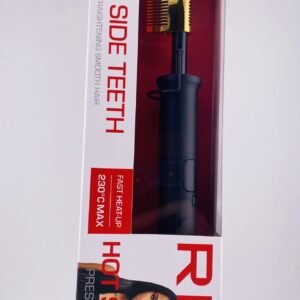 RED DOUBLE SIDE TEETH HOT STYLER PRESSING COMB HC07G