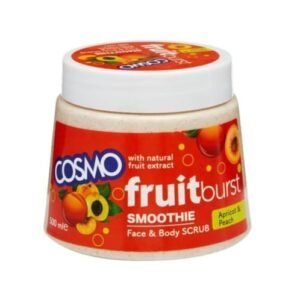 COSMO Fruitburst SMOOTHIE APRICOT & PEACH Face & Body SCRUB(500ml) 16.9 fl oz