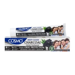 COSMO DEEP CLEAN CHARCOAL Herbal Tooth Paste(100g) 3.53 fl oz