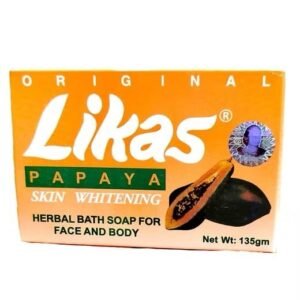 Likas PAPAYA SKIN WHITENING HERBAL BATH SOAP FOR FACE AND BODY(135g) 5 fl oz