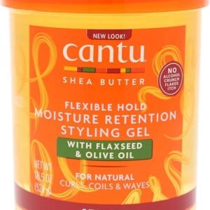 Cantu Shea Butter Maximum Hold Styling Gel with Flaxseed & Olive Oil – 18.5oz