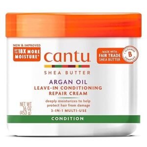 Cantu Shea Butter Argan Oil Leave-In Repair Conditioner Cream – 16oz