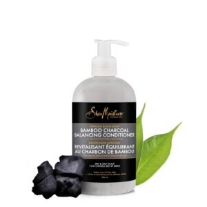 SheaMoisture Bamboo Charcoal Balancing Conditioner 13oz – Purify & Moisturize Hair