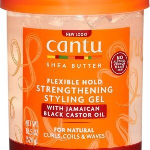 Cantu Shea Butter Strengthening Styling Gel with Black Castor Oil – 18.5oz