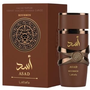 Lattafa Asad Bourbon Eau de Parfum Warm Spicy Long-Lasting Unisex Fragrance - 100ml