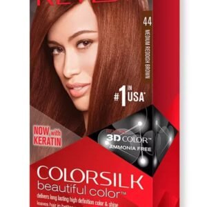 REVLON  44 MEDIUM REDDISH BROWN Permanent COLORSILK  Beautiful Color With KERATIN