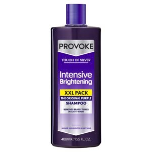 PROVOKE TOUCH OF SILVER Intensive Brightening XXL PACK THE ORIGINAL PURPLE SHAMPOO (400ml) 13.5 fl oz