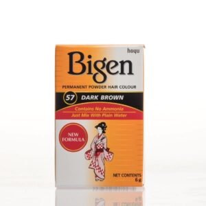 Bigen PERMANENT POWDER HAIR COLOUR 57 DARK BROWN(6g)
