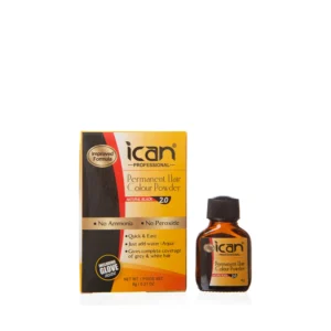 Ican LONDON Permanent Hair Colour Powder NATURAL BLACK 2.0(6g) 0.21 oz