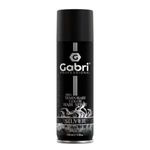 Gabri PROFESSIONAL TEMPORARY SILVER COLOUR HAIR SPRAY(150ml) 5.1 fl oz