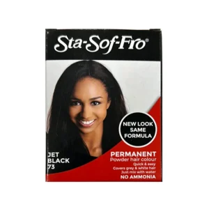 Sta-Sof-Fro PERMANENT Powder Hair Colour JET BLACK 73(8g) 0.28 oz