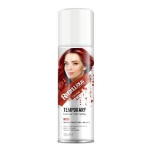 REBELLIOUS TEMPORARY RED Colour Hair Spray (125ml) 4.6 fl oz
