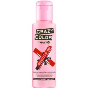 RENBOW CRAZY COLOR Vermilion Red no.40 Semi-Permanent hair color cream(100ml) 3.38 fl oz