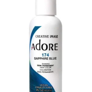 Adore SAPPHIRE BLUE 174 SEMI-PERMANENT HAIR COLOR(118ml) 4 fl oz