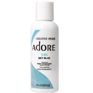 Adore SKY BLUE 196 SEMI-PERMANENT HAIR COLOR(118ml) 4 fl oz