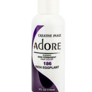 Adore RICH EGGPLANT 186 SEMI-PERMANENT HAIR COLOR(118ml) 4 fl oz