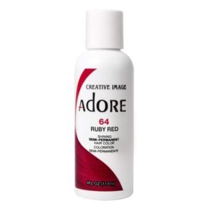 Adore RUBY RED 64 SEMI-PERMANENT HAIR COLOR(118ml) 4 fl oz