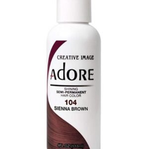 Adore SIENNA BROWN 104 SEMI-PERMANENT HAIR COLOR(118ml) 4 fl oz