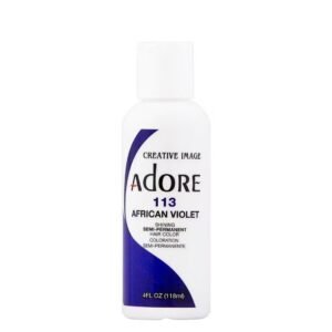 Adore AFRICAN VIOLET 113 SEMI-PERMANENT HAIR COLOR(118ml) 4 fl oz
