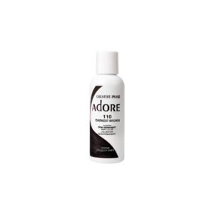 Adore DARKEST BROWN 110 SEMI - PERMANENT HAIR COLOR(118ml) 4 fl oz