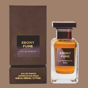 Fragrance World Ebony Fume Eau de Parfum Woody Smoky Long-Lasting Unisex Scent - 80ml