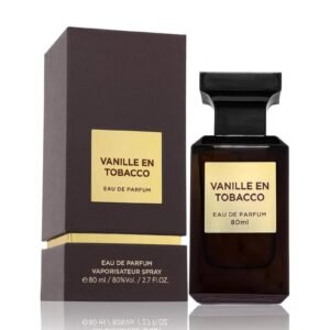 Fragrance World Vanille En Tobacco EDP Warm Sweet Long-Lasting Unisex Scent - 80ml