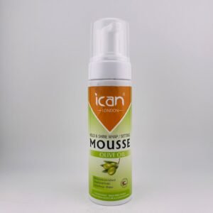 Ican London Olive Oil Hold & Shine Wrap and Setting Mousse 7 fl oz