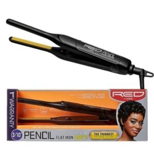 RED BY KISS 3/10 PENCIL CERAMIC TOURMALINE FLAT IRON