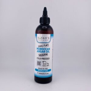 SAFAH’S NATURAL 100% PURE MOROCCAN ARGAN OIL VEGAN COLD PRESSED(250ml) 8.5 fl oz