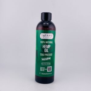 SAFAH’S NATURAL 100% NATURAL HEMP OIL COLD PRESSED VEGAN(250ml) 8.5 fl oz