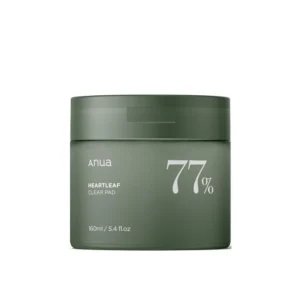 Anua HEARTLEEF 77% CLEAR PAD FACIAL TONER PAD(160ml) 5.4 fl oz