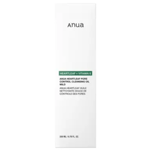 Anua HEARTLEAF + VITAMIN E PORE CONTROL CLEANSING OIL(200ml) 6.76 fl oz