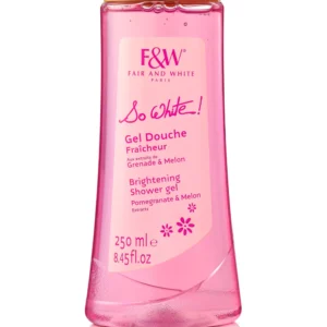 F&W PARIS So White Brightening Shower Gel Pomegranate & Melon Extracts(250ml) 8.45 fl oz