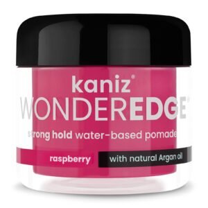 Kaniz WONDEREDGE strong hold water-based pomade raspberry with natural Argan oil(120m) 4 fl oz