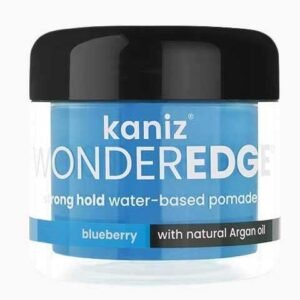 Kaniz WONDEREDGE strong hold water-based pomade blueberry with natural Argan oil(120ml) 4 fl oz