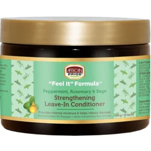 AFRICAN PRIDE Peppermint,Rosemary & Sage Strengthening Leave-In Conditioner(340g) 12 oz