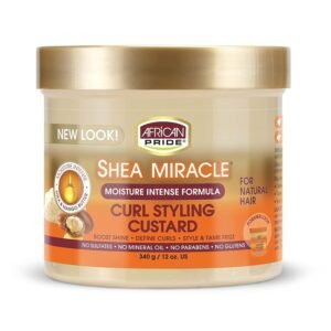 AFRICAN PRIDE SHEA MIRACLE CURL STYLING CUSTARD(340g) 12 oz