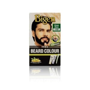 Bigen MEN’S BEARD COLOUR Brown Black B102 With Olive Oil & Taurine(20g x 2)