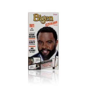 Bigen HAIR & BEARD PERMANENT COLOUR FOR MEN M1 JET BLACK(40g x2) (1.41 oz x 2)