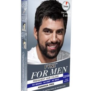 FYNE FOR MEN PERMANENT HAIR COLOUR DARK BROWN 22/00(50g x 2)