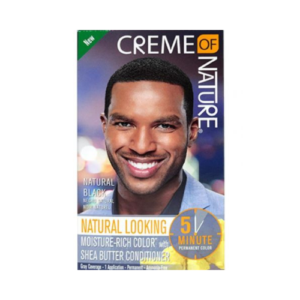 NEW CREME OF NATURE PERMANENT NATURAL BLACK HAIR COLOR With SHEA BUTTER CONDITIONER