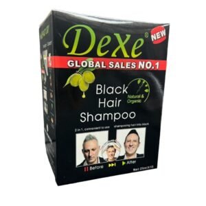 NEW Dexe 2 IN 1 Black Hair Shampoo With Olive Oil (25 ml x 10)