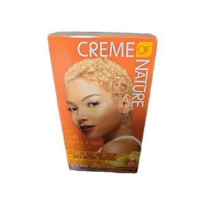 CREME OF NATURE C42 LIGHT GOLDEN BLONDE With SHEA BUTTER PERMANENT HAIR COLOR