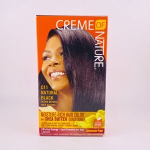 CREME OF NATURE C11 NATURAL BLACK With SHEA BUTTER PERMANENT HAIR COLOR