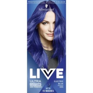 LIVE ULTRA BRIGHTS SEMI-PERMANENT ELECTRIC BLUE 095 15 WASHES