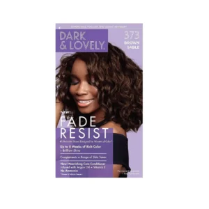 DARK & LOVELY 373 BROWN SABLE Permanent Hair Color 1 Easy Application